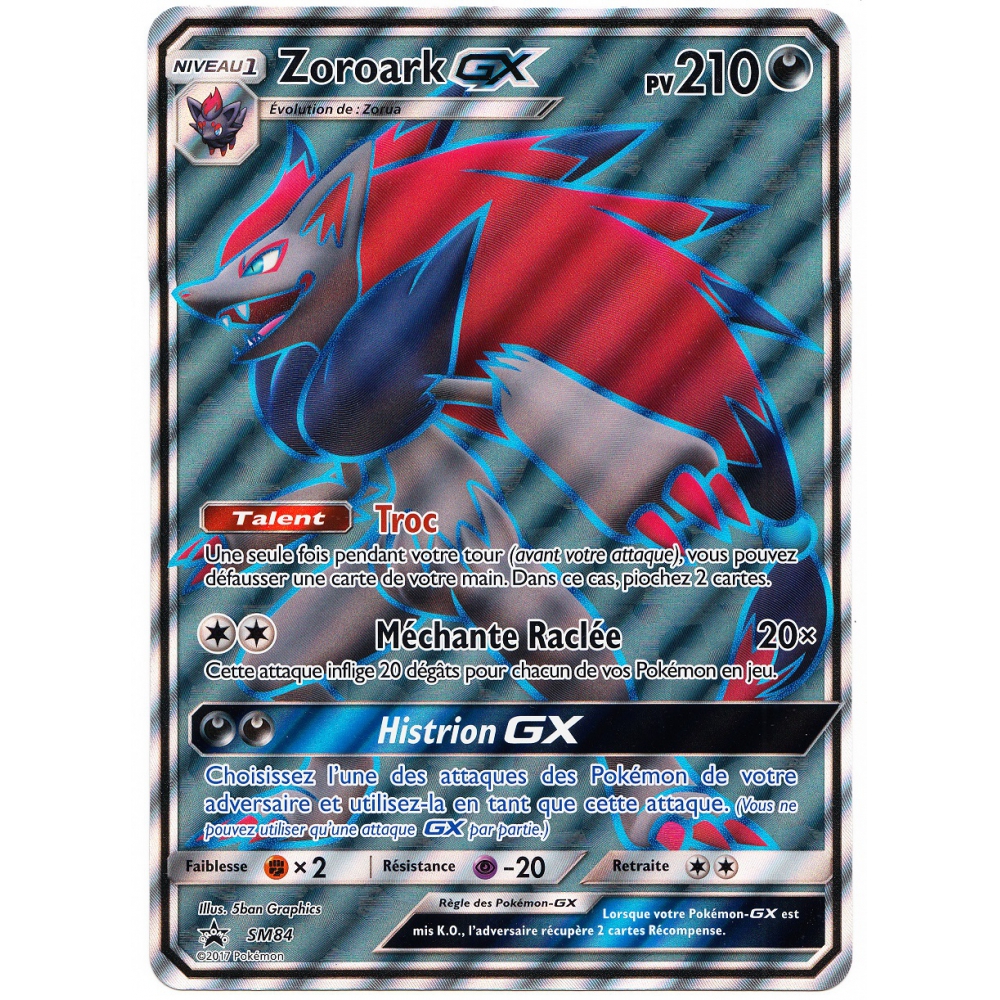 Produit Carte G Ante Jumbo Zoroark Gx Sm Full Art Pv Pok Mon