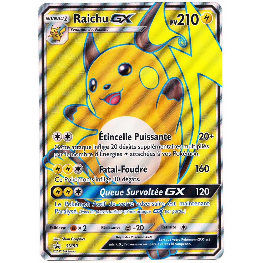 Produit Carte G Ante Jumbo Raichu Gx Sm Full Art Pv Pok Mon