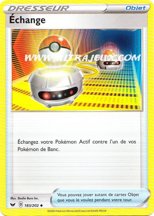 Échange (183-r/202) [Carte Pokémon Cartes à l'Unité Français] - UltraJeux