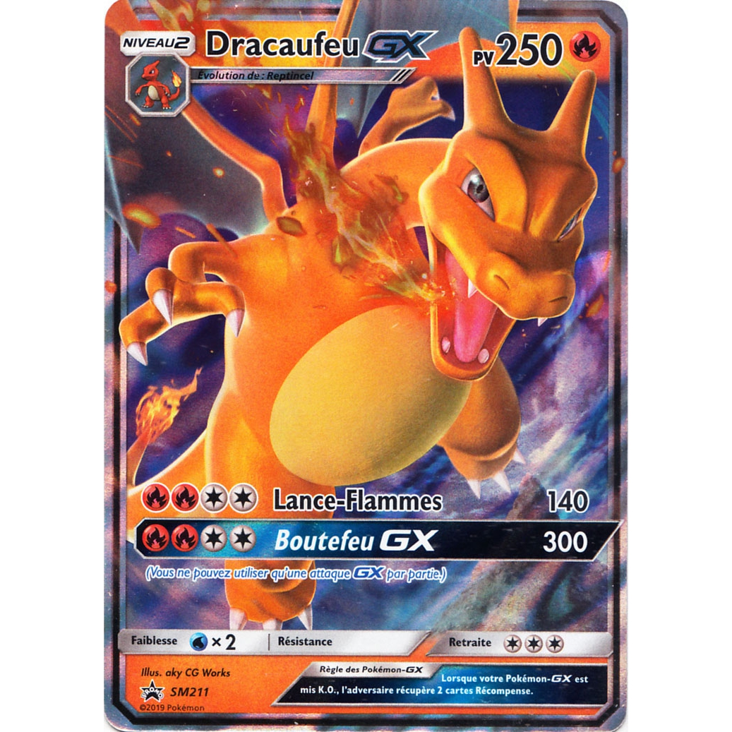 Produit Carte Promo SL11.5 Destinées Occultes - Dracaufeu GX SM211 Pokémon  - UltraJeux