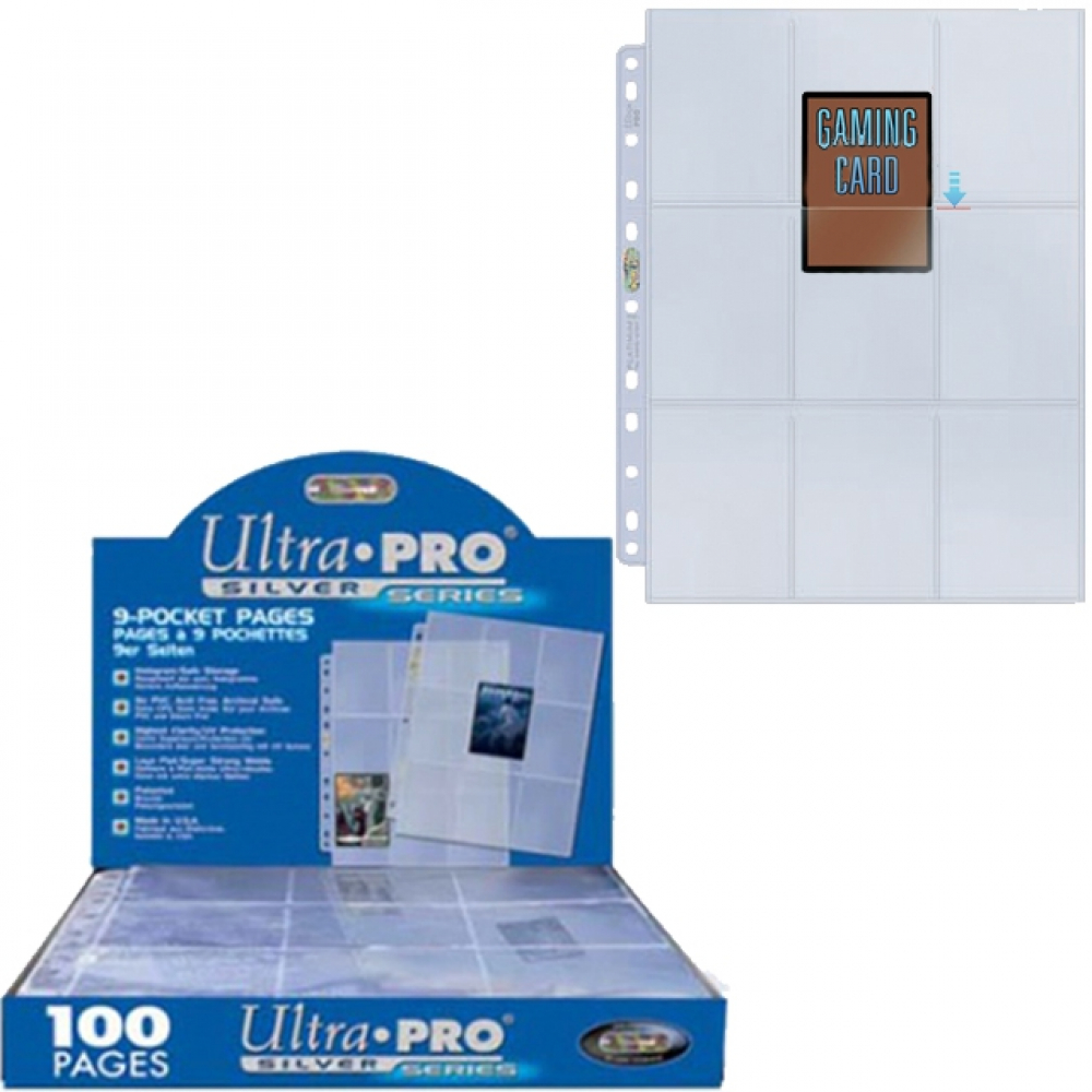 Ultra Pro : Silver Series - Feuilles de Classeur, Accessoire Cartes à  Collectionner, 100 Pages, 9 Pochettes