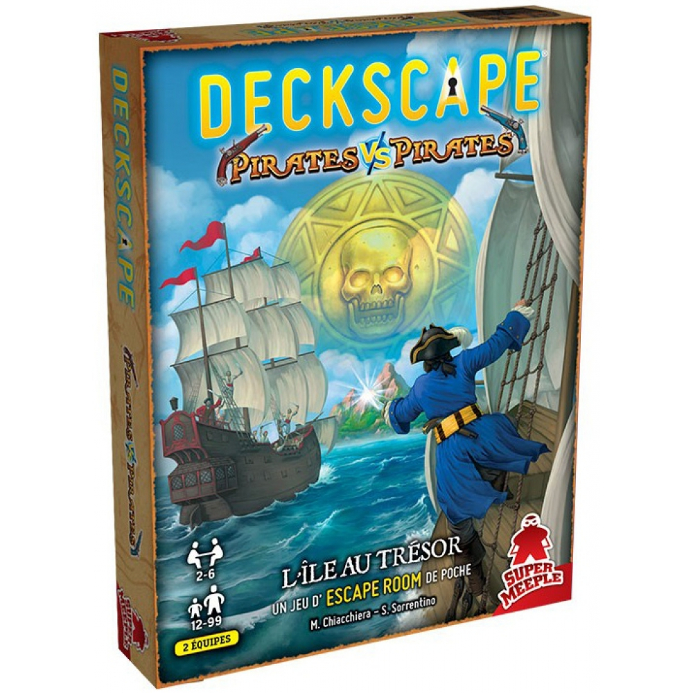 Coopératif Deckscape Pirates VS Pirates L île au trésor Aventure UltraJeux