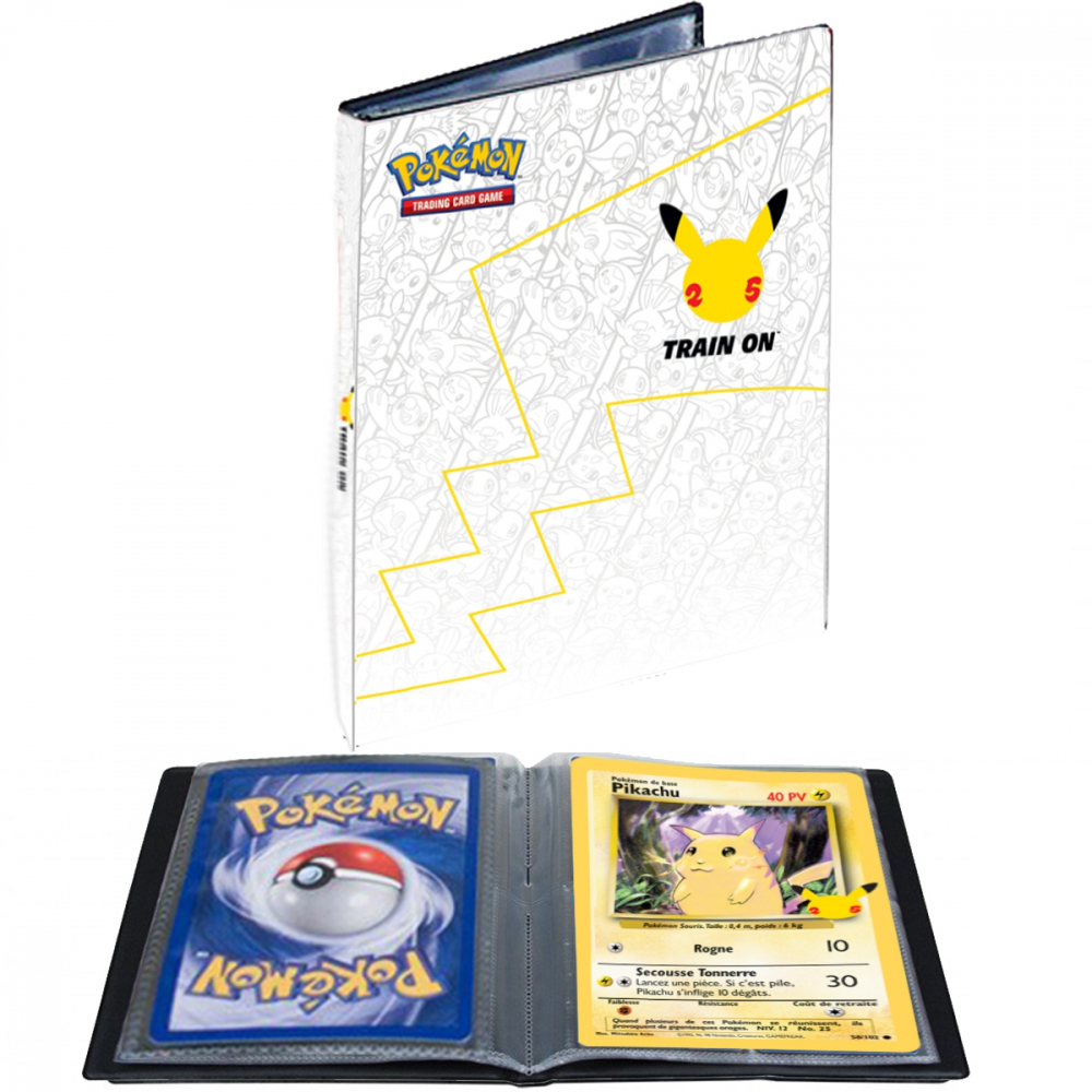 Grand classeur pokemon avec différents type de carte (complet