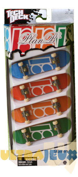 4 Pack - Plan B - Colour Tech Deck - UltraJeux