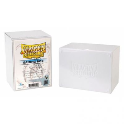 Deck Box et Rangement  Dragon Shield Gaming Strong Box - Rigide Blanc - 100 Cartes