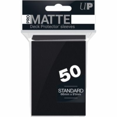 Protges Cartes Standard  Sleeves Ultra-pro Standard Par 50 Noir Matte