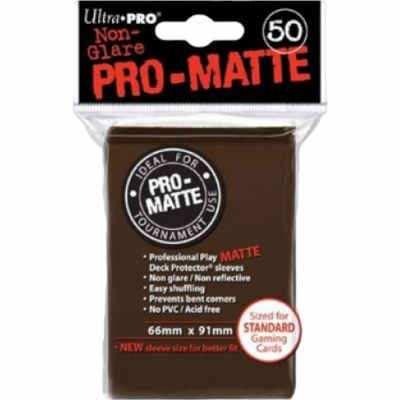 Protges Cartes Standard  Sleeves Ultra-pro Standard Par 50 Marron Matte