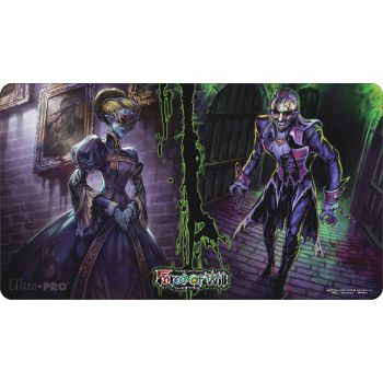 Tapis de Jeu et Wall Scroll Force of Will 60x35cm - Edition Limite - Halloween - Riza And Melder