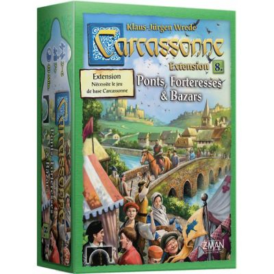 Gestion Best-Seller Carcassonne : Extension 8 - Ponts, Forteresses & Bazars