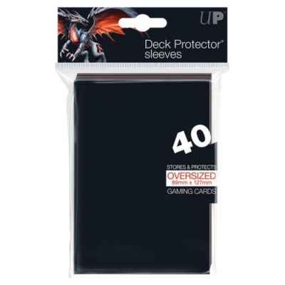 Protges Cartes Standard  Sleeves Ultra-pro Oversized (89x127) Par 40 Noir