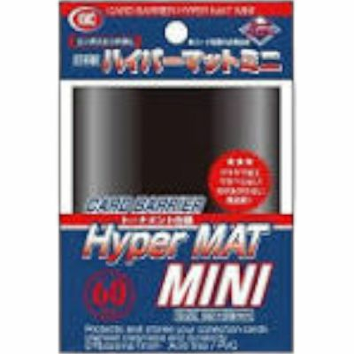 Protges Cartes Format JAP  Kmc - Mini Black Hyper Mat (Noir & Matte par 60)