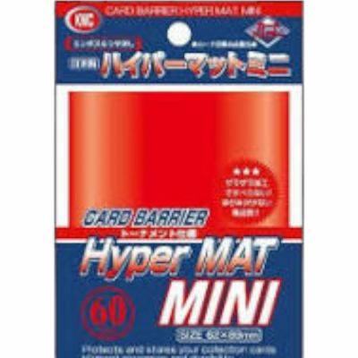 Protges Cartes Format JAP  Kmc - Mini Red Hyper Mat (Rouge & Matte par 60)
