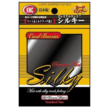 Protges Cartes Standard  Kmc - Standard - Silky Matte Black (Noir) - par 50