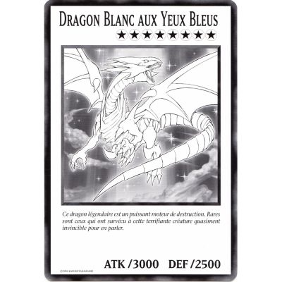 Cartes Spciales Yu-Gi-Oh! DUOV - Carte Gante Jumbo - Dragon Blanc aux Yeux Bleus