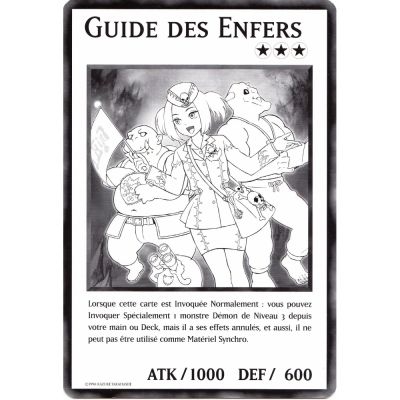 Cartes Spciales Yu-Gi-Oh! DUOV - Carte Gante Jumbo - Guide des Enfers