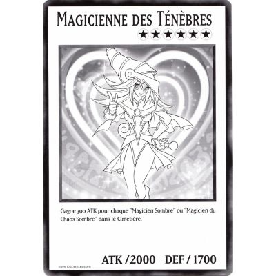 Cartes Spciales Yu-Gi-Oh! DUOV - Carte Gante Jumbo - Magicienne des Tnbres