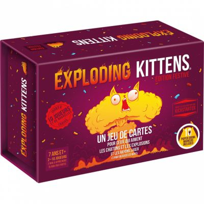 Jeu de Cartes  Exploding Kittens - dition Festive