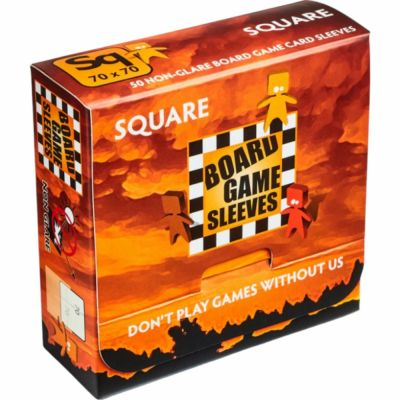 Protges cartes Spciaux  Board Game Sleeves Square (70x70mm) par 50 Anti-reflets