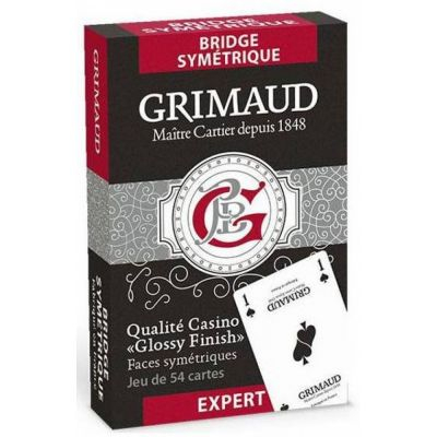 Jeu de Cartes Best-Seller Jeu de 54 cartes - Grimaud Expert - Bridge Symtrique - Rouge