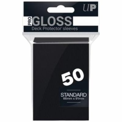 Protges Cartes Standard  Ultra Pro - Gloss Noir Standard par 50