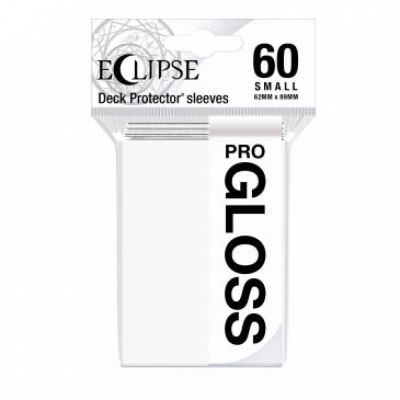Protges Cartes Format JAP  Sleeves Ultra-pro Mini Par 60 Eclipse Pro Gloss Blanc (Arctic White) - GLOSS