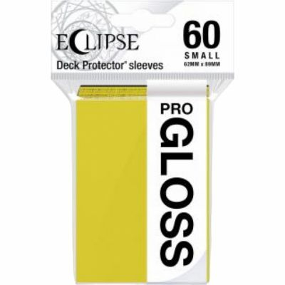 Protges Cartes Format JAP  Sleeves Ultra-pro Mini Par 60 Eclipse Pro Gloss Jaune (Lemon Yellow) - GLOSS
