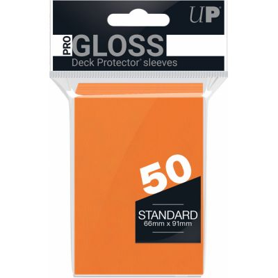 Protges Cartes Standard  Ultra Pro - Gloss Orange Standard par 50