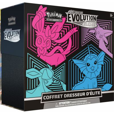 ETB - Coffret Dresseur d'Elite Pokmon EB07 pe et Bouclier 7 volution Cleste - Dresseur d'lite : Nymphali, Mentali, Givrali, Aquali