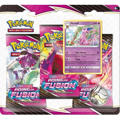 Coffret Pokmon Tripack 3 Boosters - EB08 - Epe et Bouclier 8 - Poing de Fusion - Mentali