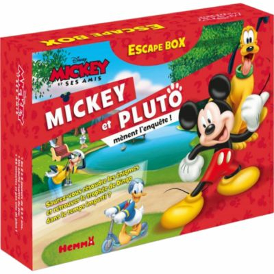 Aventure Coopration Escape Box Disney - Disney Mickey et ses amis : Mickey et Pluto mnent l'enqute !