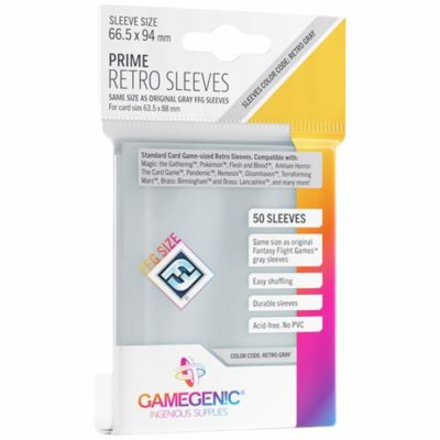 Protges Cartes Standard  Gamegenic - Prime Retro Sleeves Standard