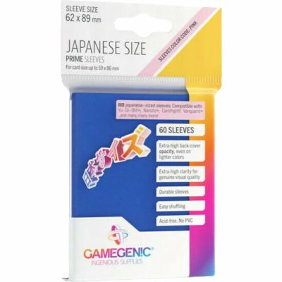 Protges Cartes Format JAP  Protge-cartes Gamegenic - 60 Japanese Prime Sleeves - Bleu
