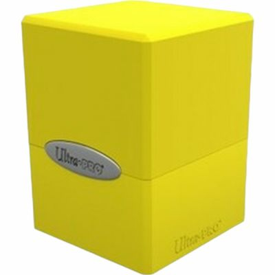 Deck Box et Rangement  Ultra Pro Classic Satin Cube Box 100+ - Lemon Yellow