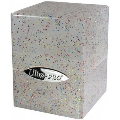 Deck Box et Rangement  Ultra Pro - Satin Cube - Glitter Clear