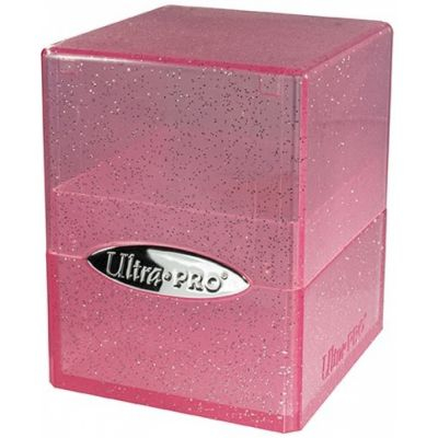 Deck Box et Rangement  Ultra Pro - Satin Cube - Glitter Pink