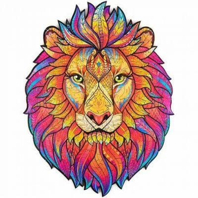 Rflxion Placement Figured Wooden Puzzles - Lion (S)