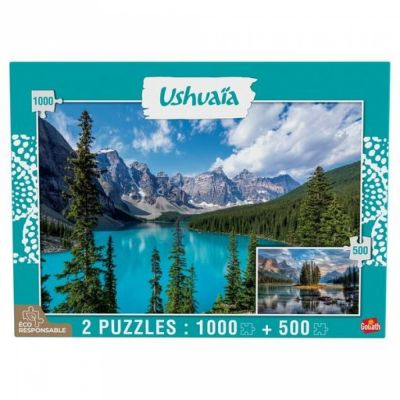  Rflexion Puzzle Ushuaa- Lac de Moraine 1000 PCS & Lac Maligne 500 PCS