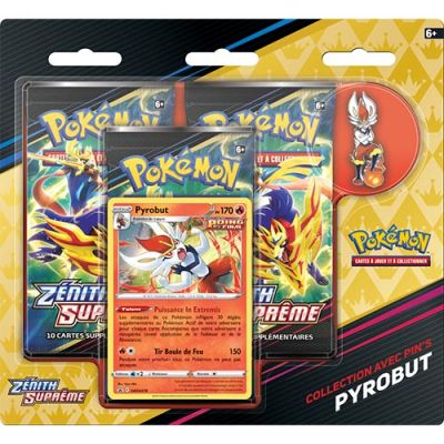 Coffret Pokmon Tripack 3 Boosters - EB12.5 - Epe et Bouclier - Znith Suprme - Pyrobut