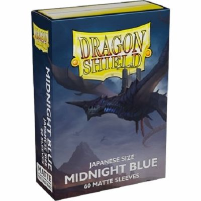 Protges Cartes Format JAP  Dragon Shield Sleeves Mini Matte - Midnight Blue - par 60