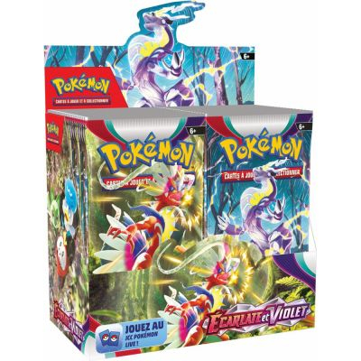 Boite de Boosters Français Display 36 Boosters EV02 - Ecarlate et Violet -  Evolutions à Paldea Pokémon - UltraJeux