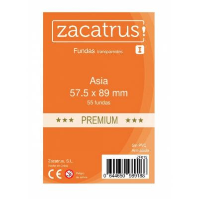 Protges Cartes Standard  Zacatrus - protges cartes Asia - 57.5x89 par 55 prenium