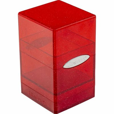 Deck Box et Rangement  Ultra Pro - Satin Tower - Glitter Red