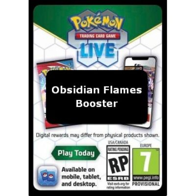 Cartes  Code Pokmon Lot De 20 Cartes  Code Pokemon Online - EV03 Flammes Obisidiennes