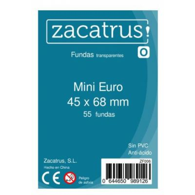 Protges cartes Spciaux  Protge-cartes Zacatrus Mini Euro (45 x 68 mm)
