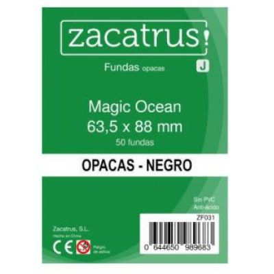 Protges cartes Spciaux  Protge-cartes Zacatrus Magic Ocean (Standard: 63,5 mm x 88mm) Noir