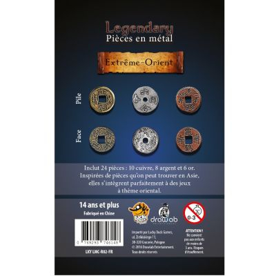 Pin's & Jetons  Legendary Metal Coins - Set Extrme Orient