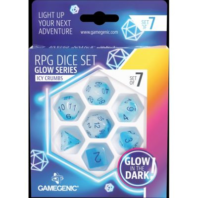 Ds et Gemmes  Glow series - Icy Crumbs - Set de 7 ds JDR