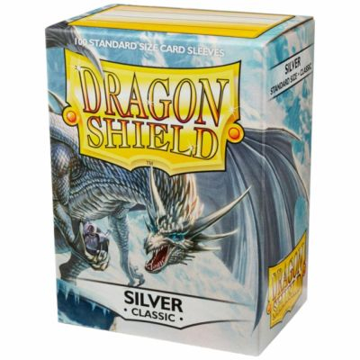 Protges Cartes Standard  Classic- Silver Dragonshield (par 100)
