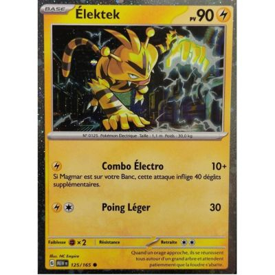 Cartes Spciales Pokmon Promo - Pokemon Ecarlate & Violet - Elektek - MEW-FR-125