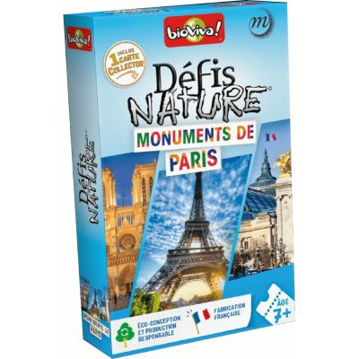 Jeu de Cartes Enfant Dfis Nature : Monuments de Paris